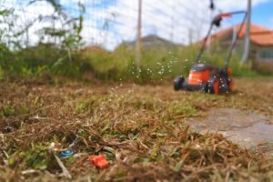 Mebane Plumber sprinkler in yard